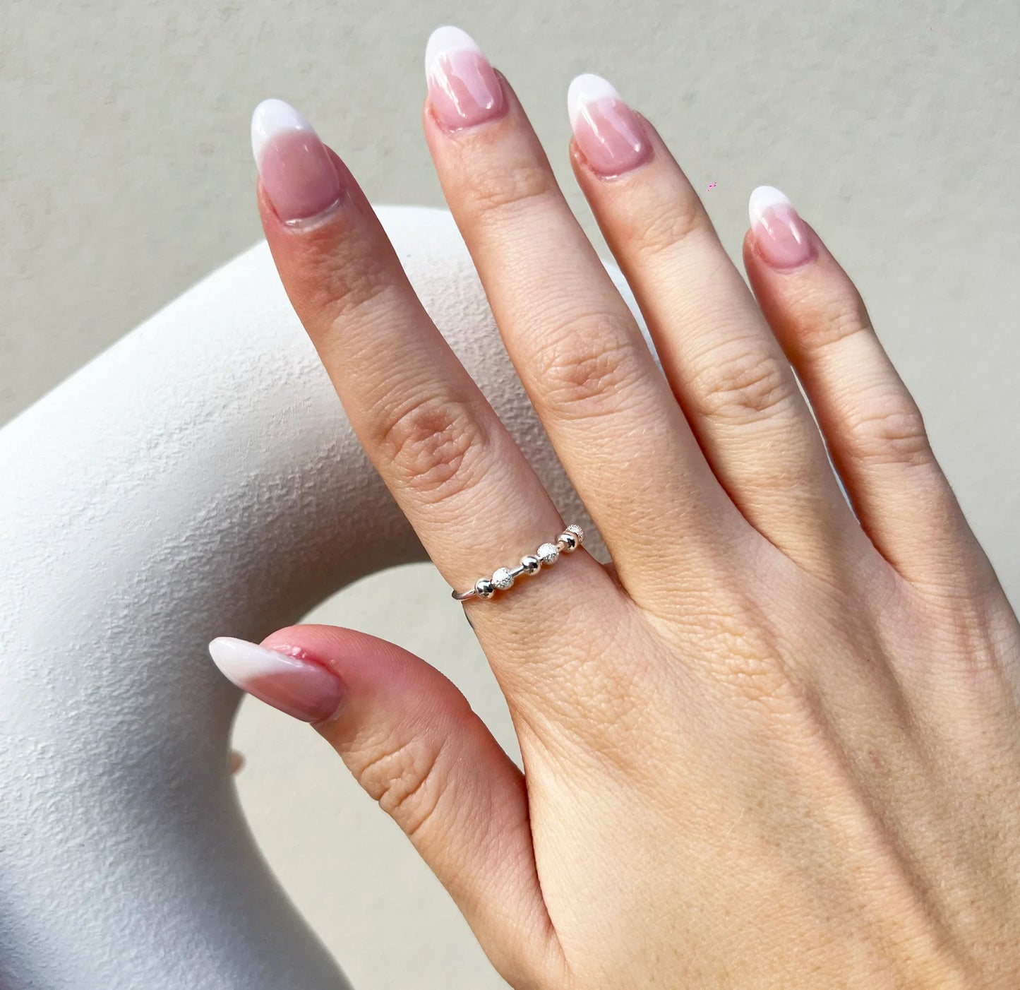 925 SILVER PEARL COMFORT RING